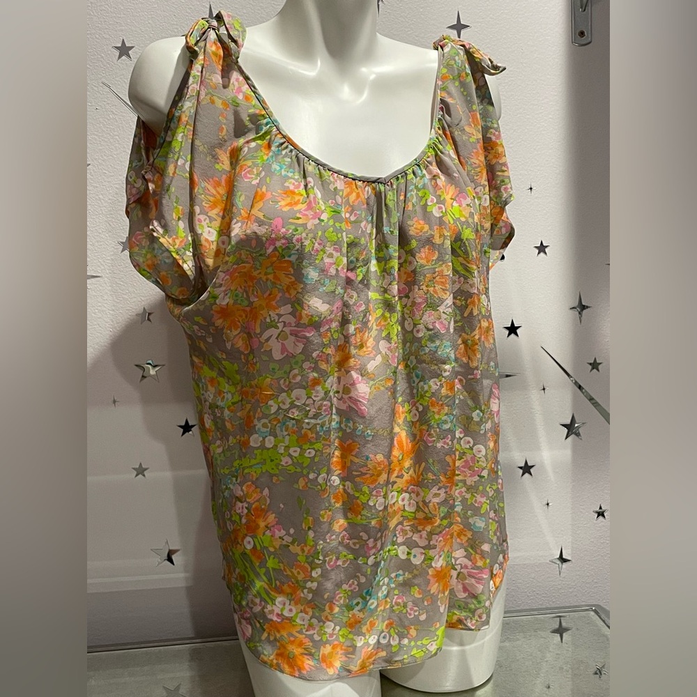 Rebecca Taylor Silk Floral Blouse